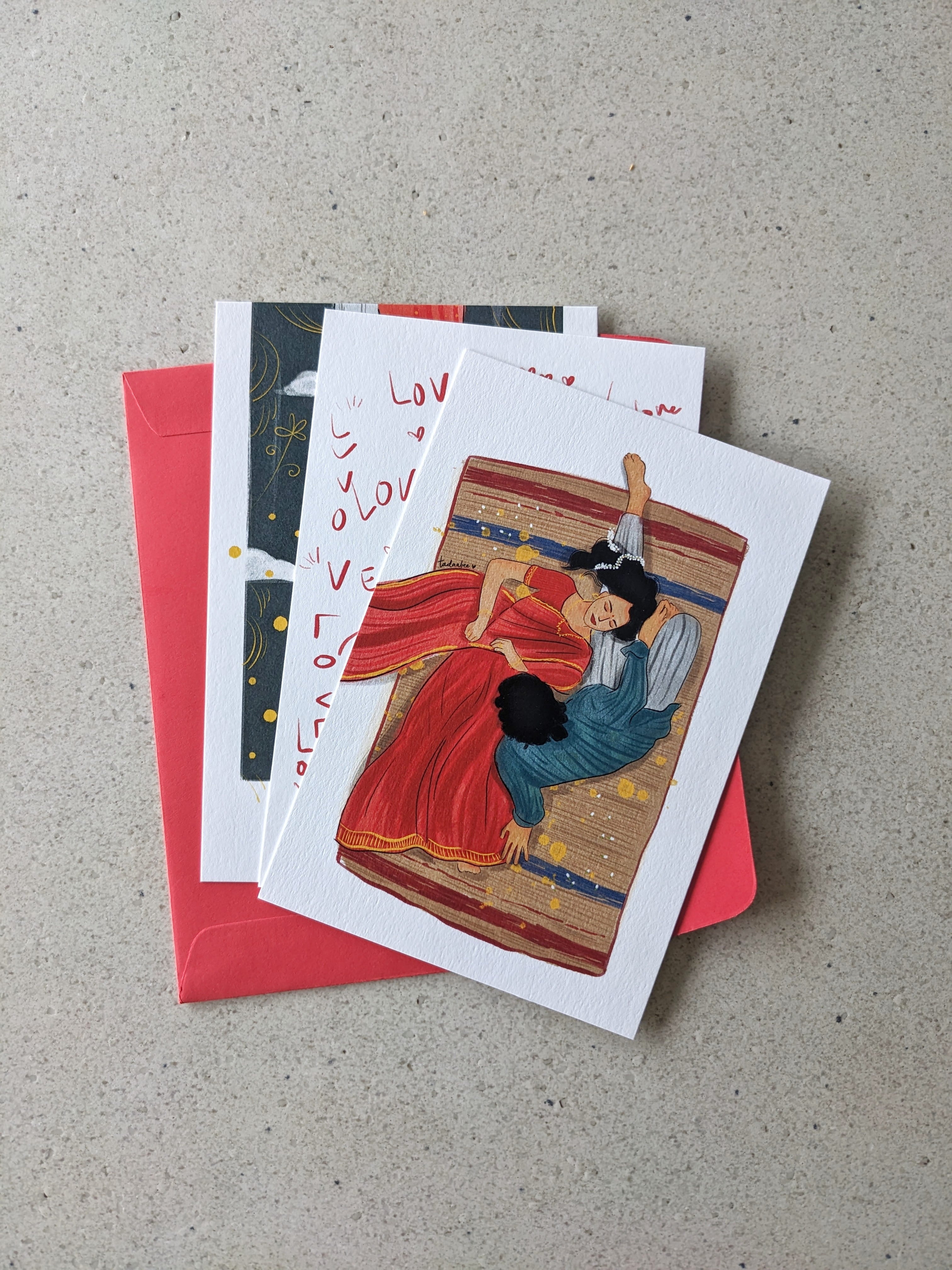With Lots Of Love – Postcard Set