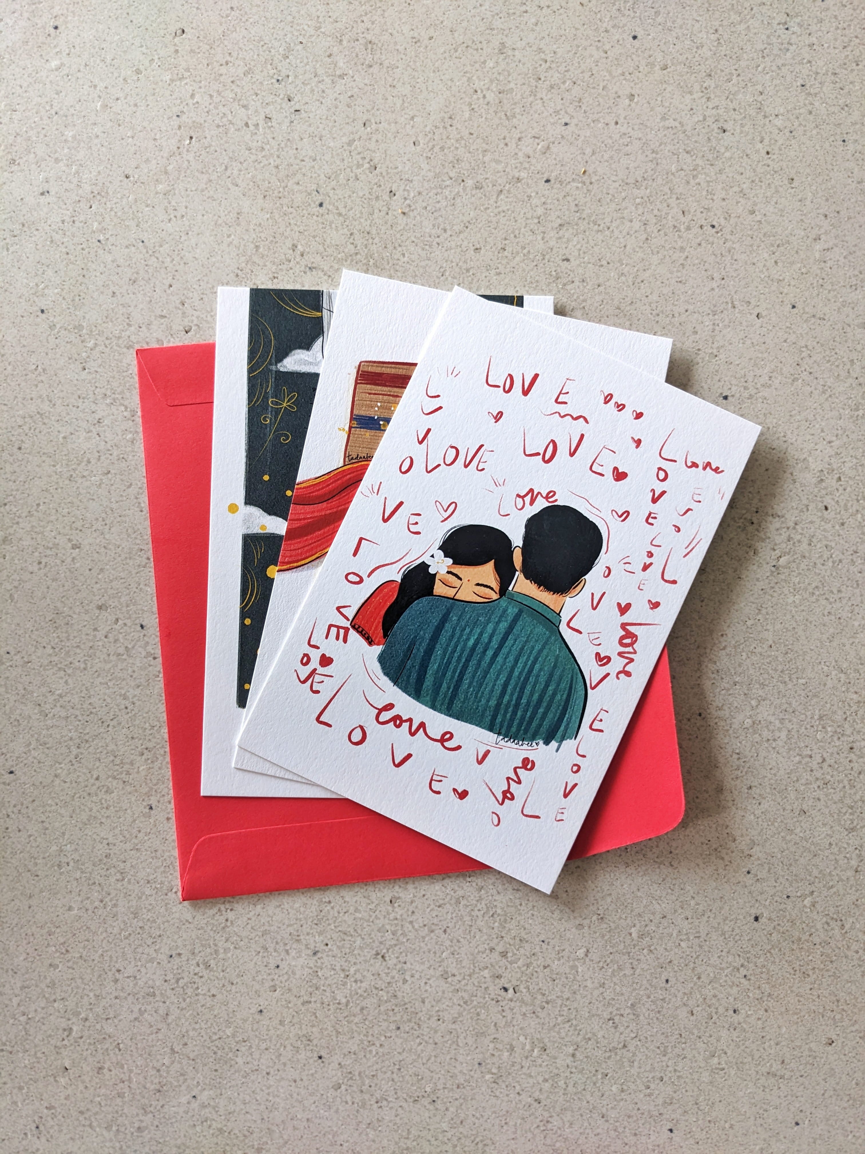 With Lots Of Love – Postcard Set