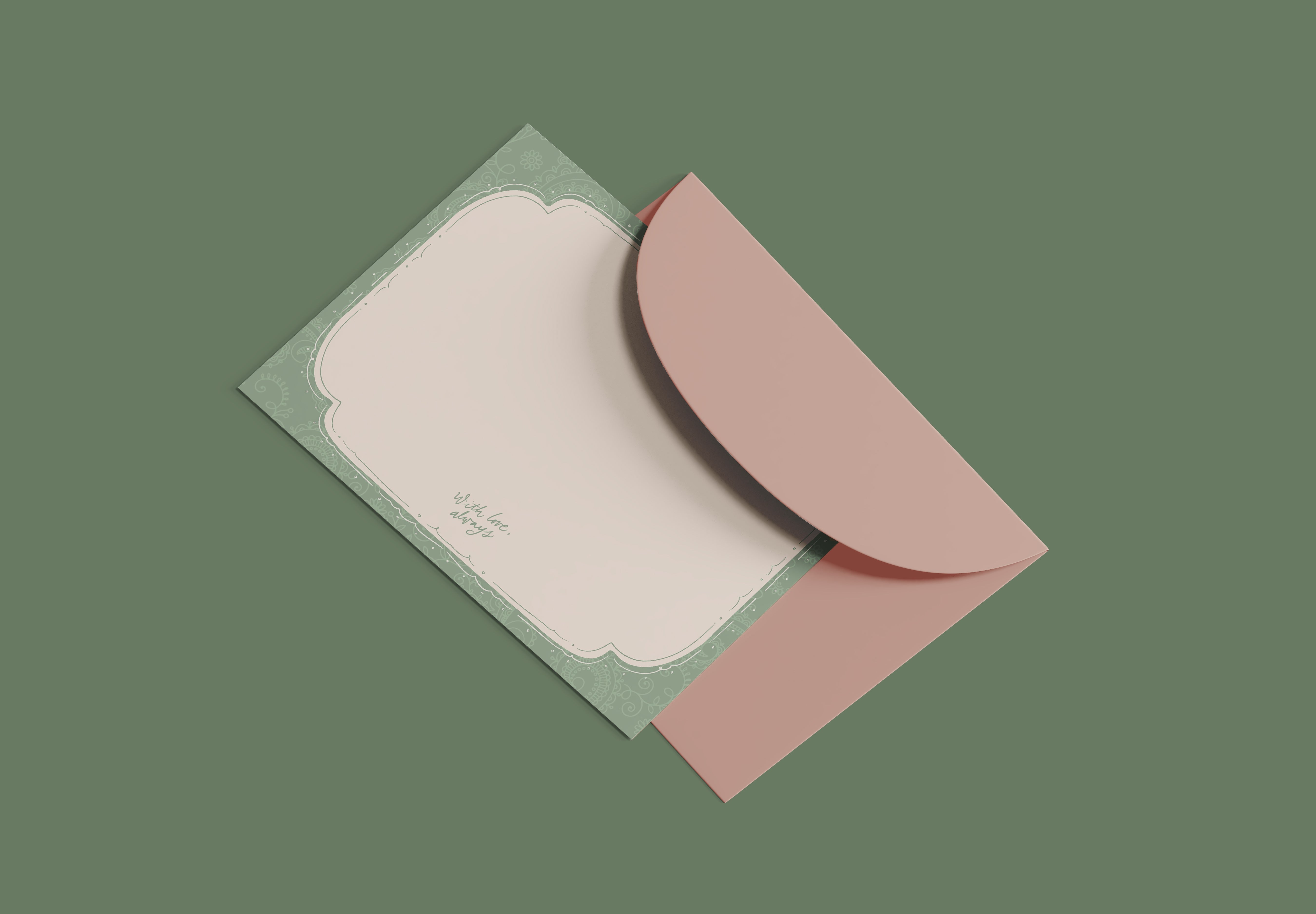 With Love, Always Postcard (Set Of 3)